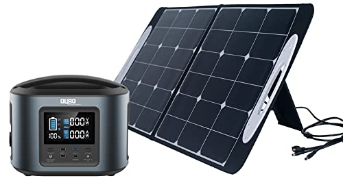 Centrale elettrica del generatore solare Centrale elettrica portatile da 470 Wh con caricatore solare solare Pannello solare da 100 W...