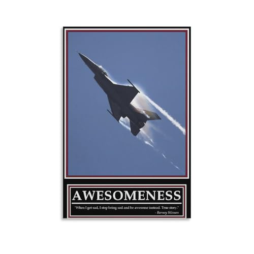 Funny Posters Awesomeness Barney Stinson Quote Poster Canvas Wall Art, Modern Aesthetics, Home, Office, Living Room, And Room Aesthetic Decoration12x18inch(30x45cm)