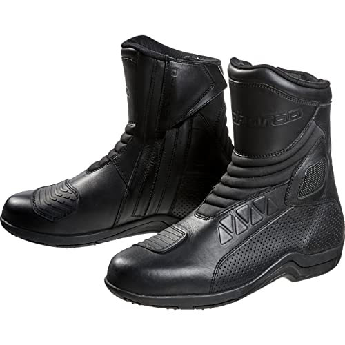 Pharao Lucania WP Motorradstiefel Kurz – Wasserdicht – Rindsleder schwarz 42