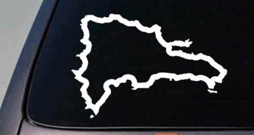 EZ-STIK Dominican Republic Country Sticker Truck car Window Laptop Decal 6