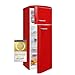 Produktbild Exquisit Retrokühlschrank RKGC270-45-H-160E rot | Freistehend | insgesamt 206 l Volumen | Rot | Kühlen und Gefrieren | Glasablagen und Gemüsefach | Retro Style
