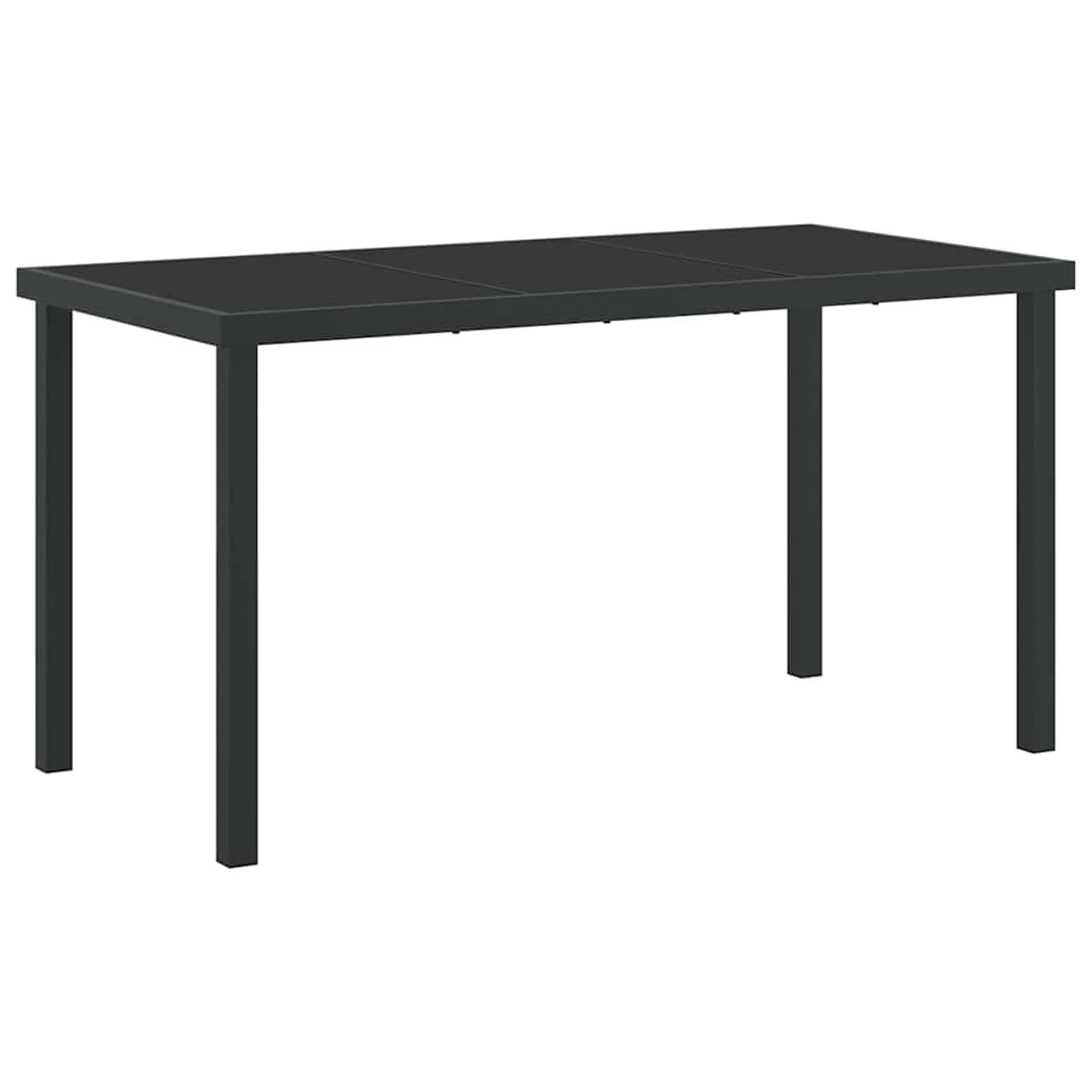 Geecher Set da Pranzo per Giardino, con Cuscini Esterni, 5 Pezzi, Tavolo 200x80 cm e Sedie in Polyrattan Grigio, per Cene all’Aperto e Incontri in Famiglia