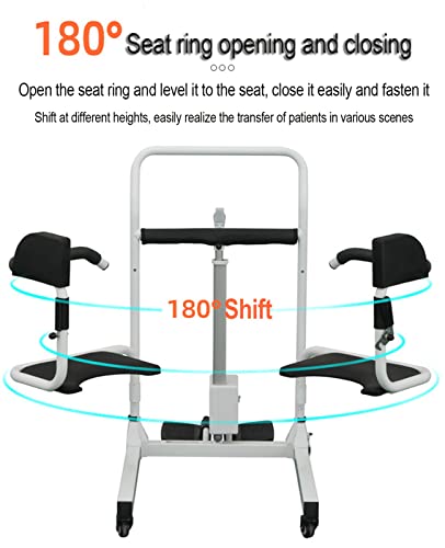 Xuetao Electric Patient Lift For Home, Elderly Split Transfer Chair With Patient Lift Electric Aid, Bathroom Wheelchair Shower Chairs For Disabled Elderly With 180° Split Seat #TOP3