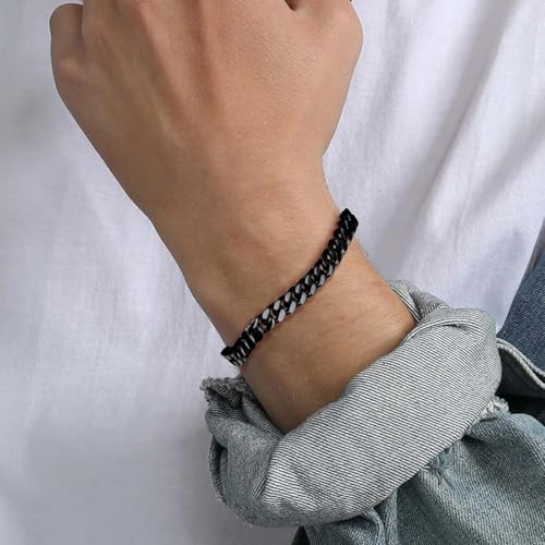 Image of Peora Stainless Steel Metal Bracelet Stylish Openable Fancy Design Jewellery Gift for Men