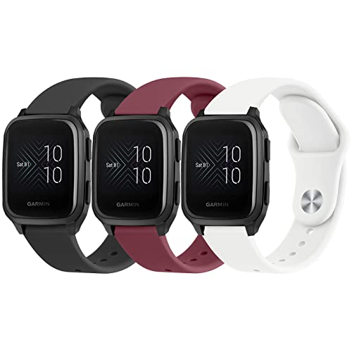 Pulseras resistentes de silicona para Garmin Venu 3 pack miniatura 1