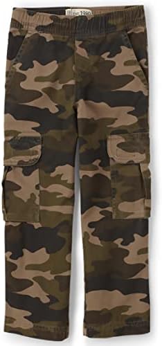 The Children's Place Boys Pull on Cargo Pants,Olive Camo Single,18S