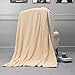 NANPIPER Fleece Blankets, Super Soft Flannel King Size Blanket for Bed, Luxury Cozy Microfiber Plush Fuzzy Blanket,Beige