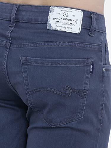 Image of Strechable Denim Regular Fit Mid Waist Light Weight Soft Feel Stretchable Denim Jeans Pant for Men