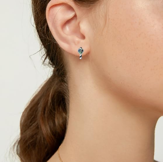 Celtic Knot Earrings 925 Sterling Silver Irish Celtic Knot Hoop Jewelry Gift For Women - Image 3