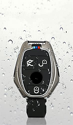 YJADHU Chaveiro de capa de chave de carro porta-chaves chaveiro, apto para Mercedes Benz A B C S Cla