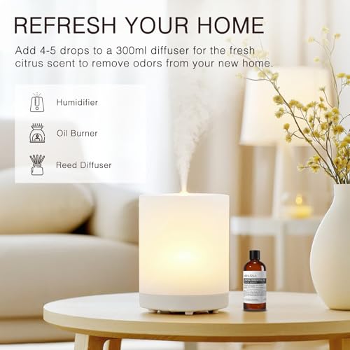 Image of Lemon Essential Oil for Skin Hair Care, Diffuser, Aromatherapy | Pure and Natural, Lemon Oil for Home Cleaning, Air Freshening, Mood Soothing, DIY Soap Candle Making, 100ML / 3.38 fl oz