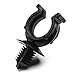 HellermannTyton 151-00018 Convoluted Tubing Clip, Max Bundle Diameter .4", Panel Thickness .03"-.24", PA66HIRHS, Black, 500/pkg
