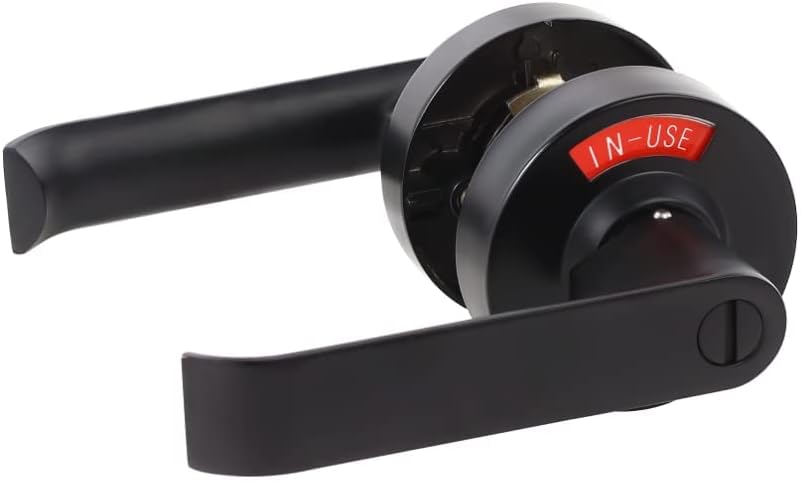 Privacy Lock with Large Indicator for Bathroom Inuse and Vacant, ADA Compliant Lever, Commercial Grade, Perfect for Restroooms of Professional Office Apartment Airbnb Warehouse