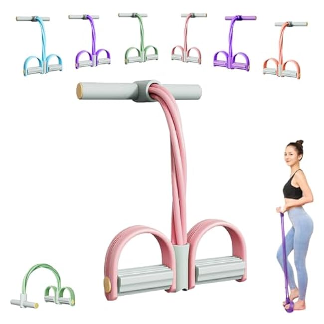 Stirrup Puller for Exercise, 2025 Upgraded Stretching Belt, Latex Pull Rope Fitness Equipment, Used for Strength Training, Abdomen, Waist, Arms, Legs, Home Fitness Equipment