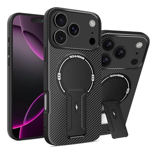 Coque iPhone 17 Pro fine silicone fini les chutes grâce au support noir