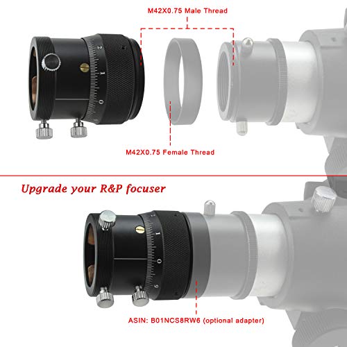 Astromania 1.25" High Precision Double Helical Focuser With 0.05Mm Scale For Telescope Lenses/Finder & Guidescope #TOP2