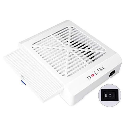 Rechargeable Nail Dust Collector Machine - Dolike Powerful Cordless Nail Dust Collector Vacuum For Acrylic Nails Drills Portable Wireless Nail Vacuum Filter Dust Extractor Fan White