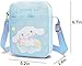 cute cartoon-themed mini crossbody bag, also a shoulder bag, features a cartoon pattern design. (Cinnamor)