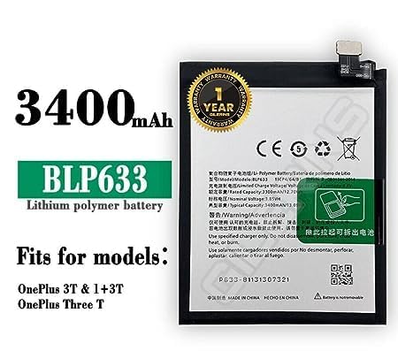 Image of Original BLP633 Battery for OnePlus 3T A3010 A3003 Battery with 1 Year Warranty** (CC62)
