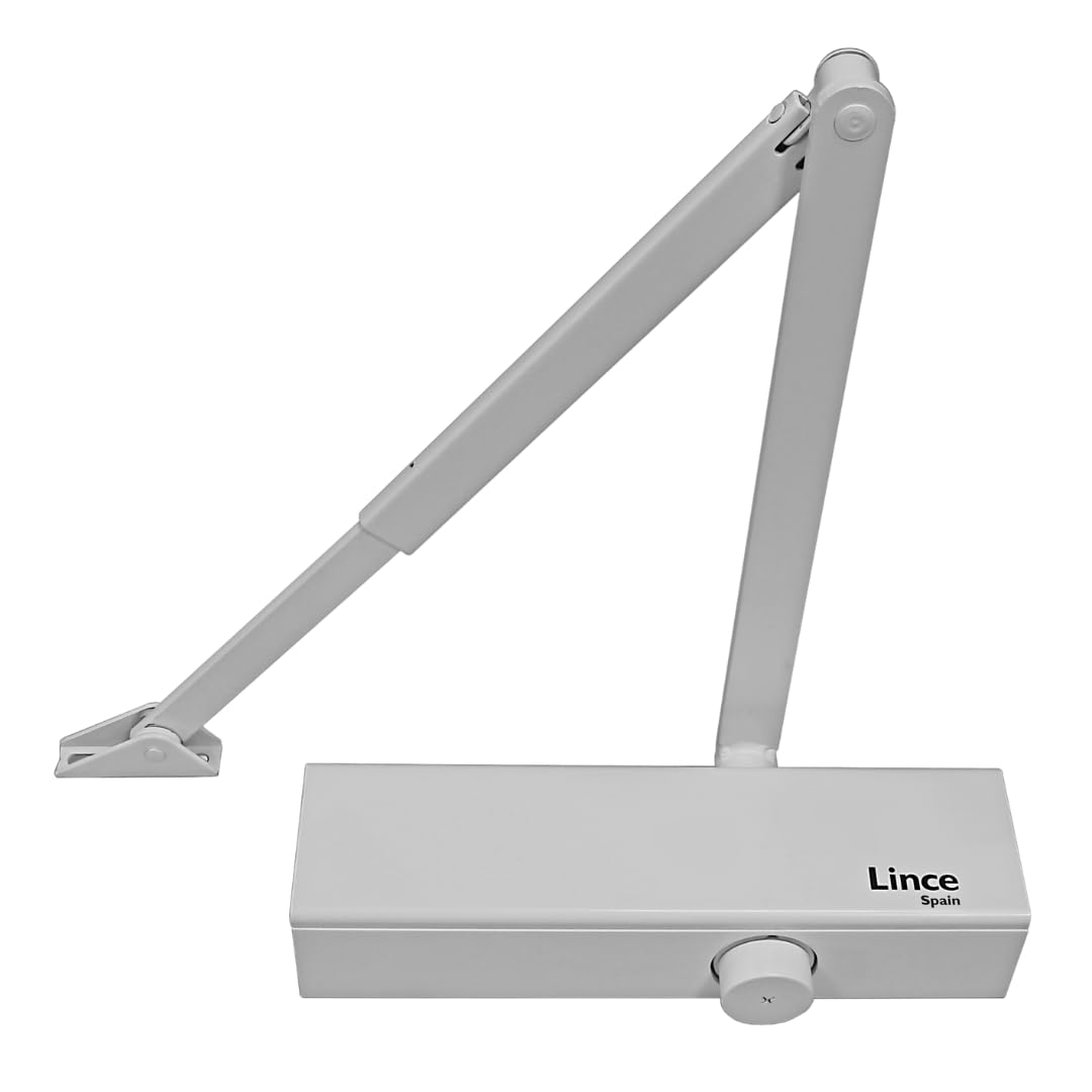 Door Closer for Doors LINCE Force 2-3-4-5 for 20-100 Kilos (44-220 pounds) White,Certified to UNE-EN1154 Standard - Image 2