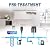 Membrane Solutions 10 Micron Sediment Water Filter Replacement Polypropylene Cartridge 20"x2.5" for Whole House Filter System - 6 Pack