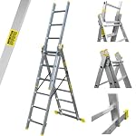 BAYERSYSTEM LADDER LEITER ÉCHELLE DRABINA – Bayersystem BS-DW 3x6 Mehrzweckleiter, 3x6 Sprossen, 3-teili