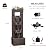 Bumilgar 40.9" H Modern Outdoor Water Fountain with LED Lights and Pump, 4-Tier Standing Cascading Waterfall - Modern Design for Garden/Patio/Yard, Multi-Level Outdoor Decor (Brown)