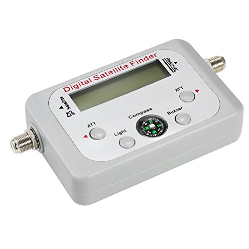 Lasamot Medidor Digital de Sinal por Satélite, Localizador de Sinal por Satélite, Medidor de Sinal p