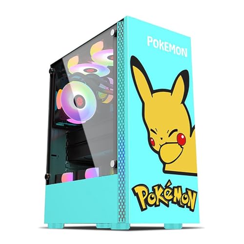 Boitier ATX Boîtiers D'ordinateur, Boîtier De Jeu PC De Taille Moyenne ATX/M-ATX/ITX - Port E/S Avant USB 3.0 - Panneau Latéral En Verre Trempé - Système De Gestion Des Câbles - Prêt For Le Refroidiss