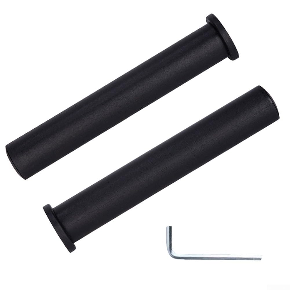 2x Barbell Adapter Sleeve for Standard 1'' to 2'' Weight Plates Secure Locking Hex Bolt Design for Safety and Stability (48 * 200mm)