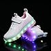 Imagen de Axcer USB Carga LED Zapatos Ligero Transpirable Bajo 7 Colores Luminosas Flash Deporte de Zapatillas con Luces Los Mejores Regalos para Niños Niñas Cumpleaños de Navidad