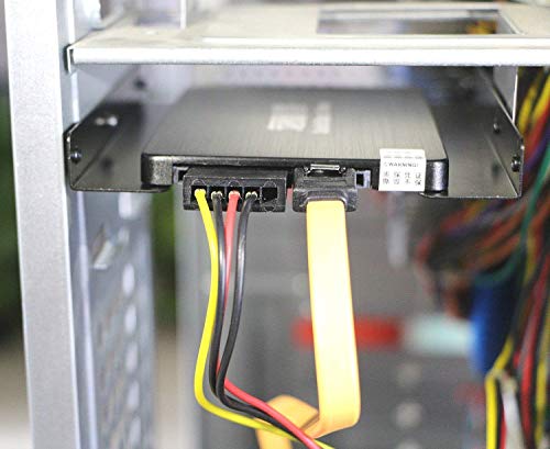 Image of 2.5 inch to 3.5 inch SSD HDD Metal Adapter Dock Case Caddy Mounting Bracket Ha Drive lder for Mounting Bracket Adapter Tray Kit Hard Disk Drive Holder Metal Mounting Bracket Adapter (Pack of 1)