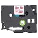 Brother Genuine P-Touch TZE-252 Tape, 1" (24 mm) Standard Laminated P-Touch Tape, Red on White, Laminated for Indoor or Outdoor Use, Water-Resistant, 26.2 ft (8 m), Single-Pack