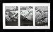 8x14 Collage Black Gallery Picture Frame with Three 4x6 Inch Openings - Wide Molding - Includes Both Attached Hanging Hardware and Desktop Easel - Display Three 4 x 6 Photos Horizontal or Vertical