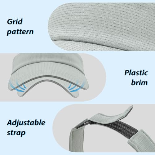 Image of Sukeen Women's Adjustable Fit Runners Lightweight Comfort Performance Visor, Sports Sun Visor One Size Fits Most