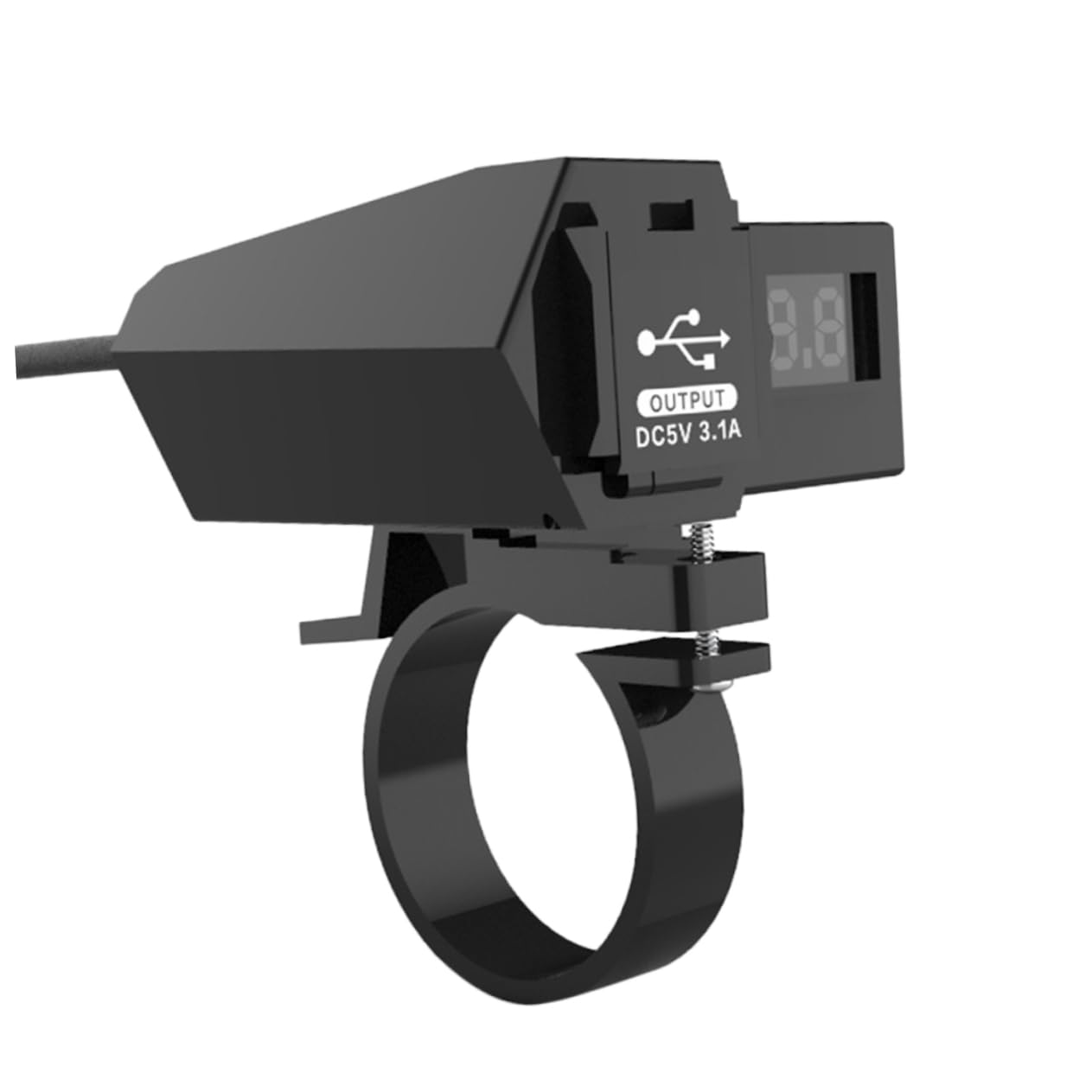 Ciieeo Motorcycle USB Charger with Digital USB Ports 5w Output Waterproof and Shatterproof Fit Car Boat Rv