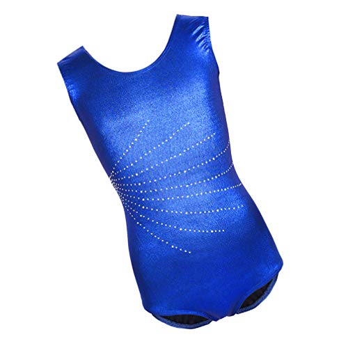BESPORTBLE Collant de ginástica para meninas roupas esportivas brilhantes Collant de balé sem mangas