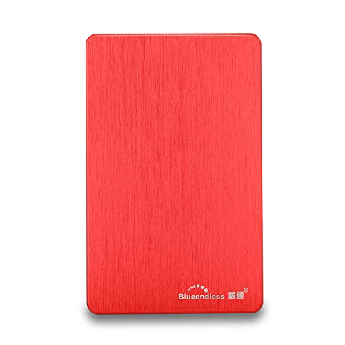 Blueendless Tragbare Externe Festplatte USB 3.0 6,3 cm (2,5 Zoll) für PC, Laptop, Computer (500GB, rot) – Bild 5