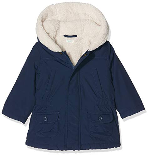 United Colors of Benetton Mountain BB B4 Abrigo, Azul (BLU Scuro 13c), 68/74 (Talla del Fabricante: 68) para Bebés