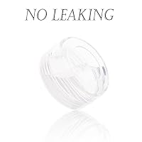 Vista 4 de ZEJIA 3 Gram Sample Containers with Lids, 75Pack Tiny Sample Jars with Labels, Mini Plastic Cosmetic Containers for Beauty Products, Lip Balms