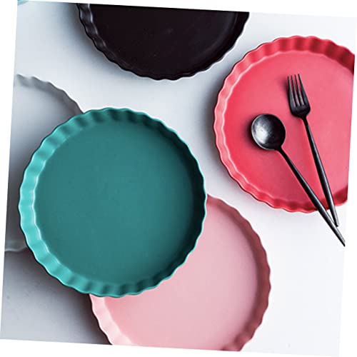 Plato de cerámica negro mate para sushi y pasta miniatura 7