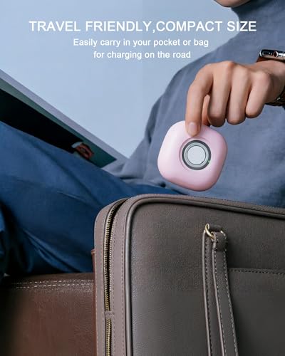 Cargador portátil Oura Ring 4 rosa con batería para 10 cargas completas de anillo 5