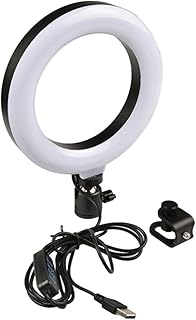 UKCOCO Adjustable Fill Light Portable Office Desk Adjustable Office Desk Laptop Adjustable Stand Clip on Ring Lamp Selfie Ring Lamp Laptop Webcam Desk Selfie Lamp Clip on Ring Lights LED