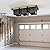 TORACK Garage Ceiling Bin Storage Rack, Overhead Tote Storage Rail System Heavy Duty Adjustable Tote Slide Rails(for 3 Bins, Bins are not included)