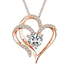 Double Heart-Rose Gold