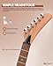 Leo Jaymz DIY Electric Guitar Kits - Mahogany Body, Mahogany Neck and Laurel Wood Fretboard - Fully Components Included (AX)