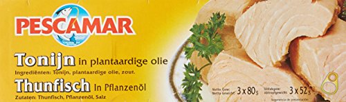 Pescamar Poisson Thon à la Huile Tournesol 240 g - Lot de 4