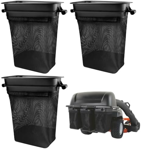 Top 5 Riding Mowers with Bagging System That Will Surprise You 4 Braveboy 400226 532400226 Lawn Tractor Grass Catcher Container Bag Compatible with Husqvarna/Craftsman/Poulan Replaces 960730028, 966529103, G483ST, RZ30, RZ3016 for Dixon Riding Lawn Mowers (3 Pack)