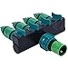 Produktbild Lopbinte Gartenbewsserung 4-Wege Hahnschlauch Splitter Garten Tropf 4/7 oder 8/11 Schlaucharmaturen Rohrverbinder Bewsserungsset 1 Set