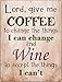 SMART BLONDE Give Me Coffee Novelty Mini Metal Parking Sign PM-1109